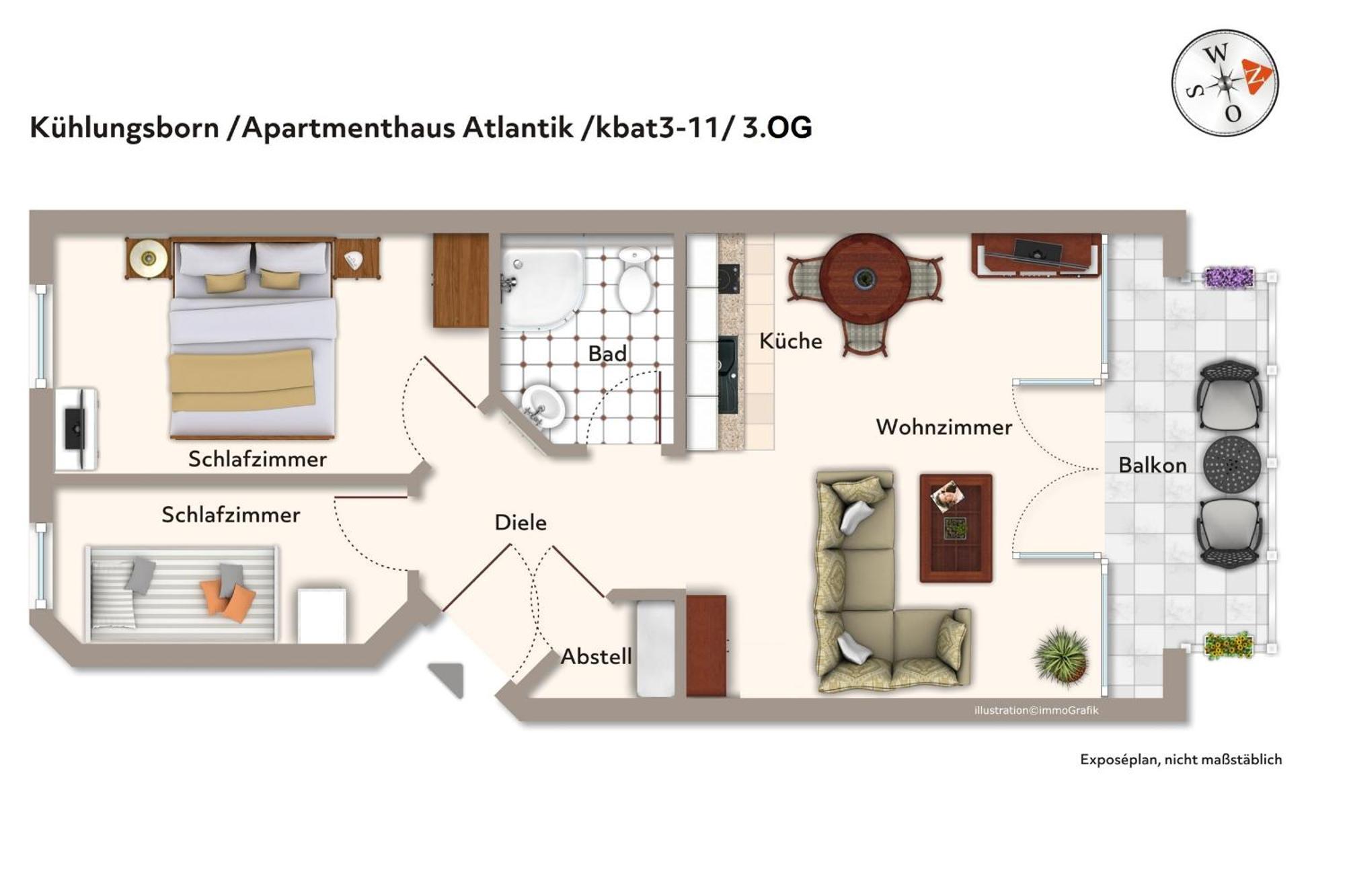 Apartmenthaus Atlantik Apartmenthaus Atlantik 311 Ostseebad Kühlungsborn Eksteriør bilde